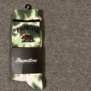 Primitive Apparel Crew Sock W/ Cali Bear Logo NWT